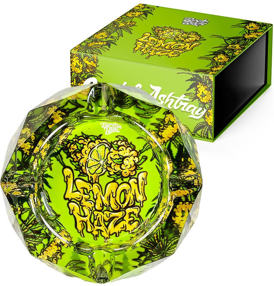 Best Buds Crystal Ashtray Lemon Haze